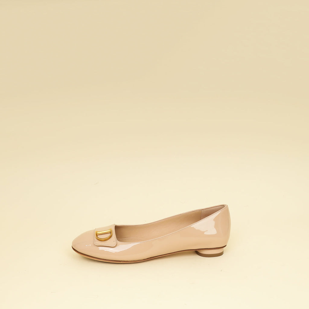 Christian Dior Nude C'est Dior Ballet Flats 36