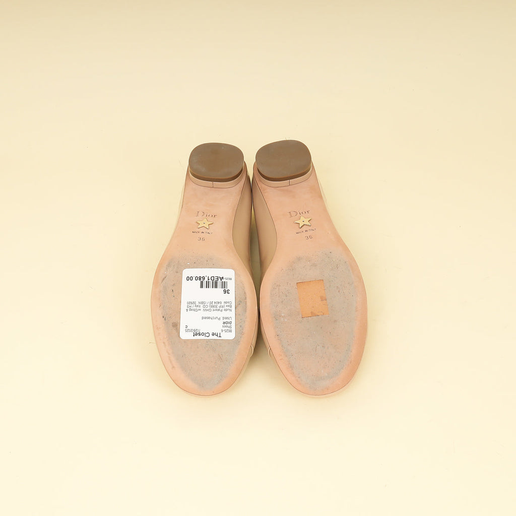 Christian Dior Nude C'est Dior Ballet Flats 36