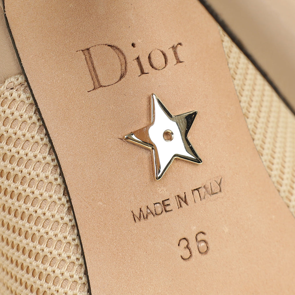 Christian Dior Bicolor J'Adior Slingback Pumps 36
