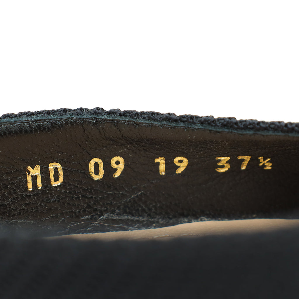 Christian Dior Black D-Dior Heeled Mule 37.5