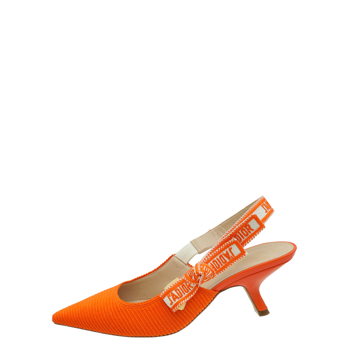 Christian Dior Orange J'Adior Technical Slingback Pump 37.5