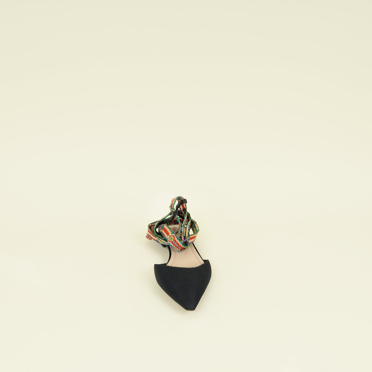 Christian Dior Black Technical Fabric J'adior IT Flat 37.5
