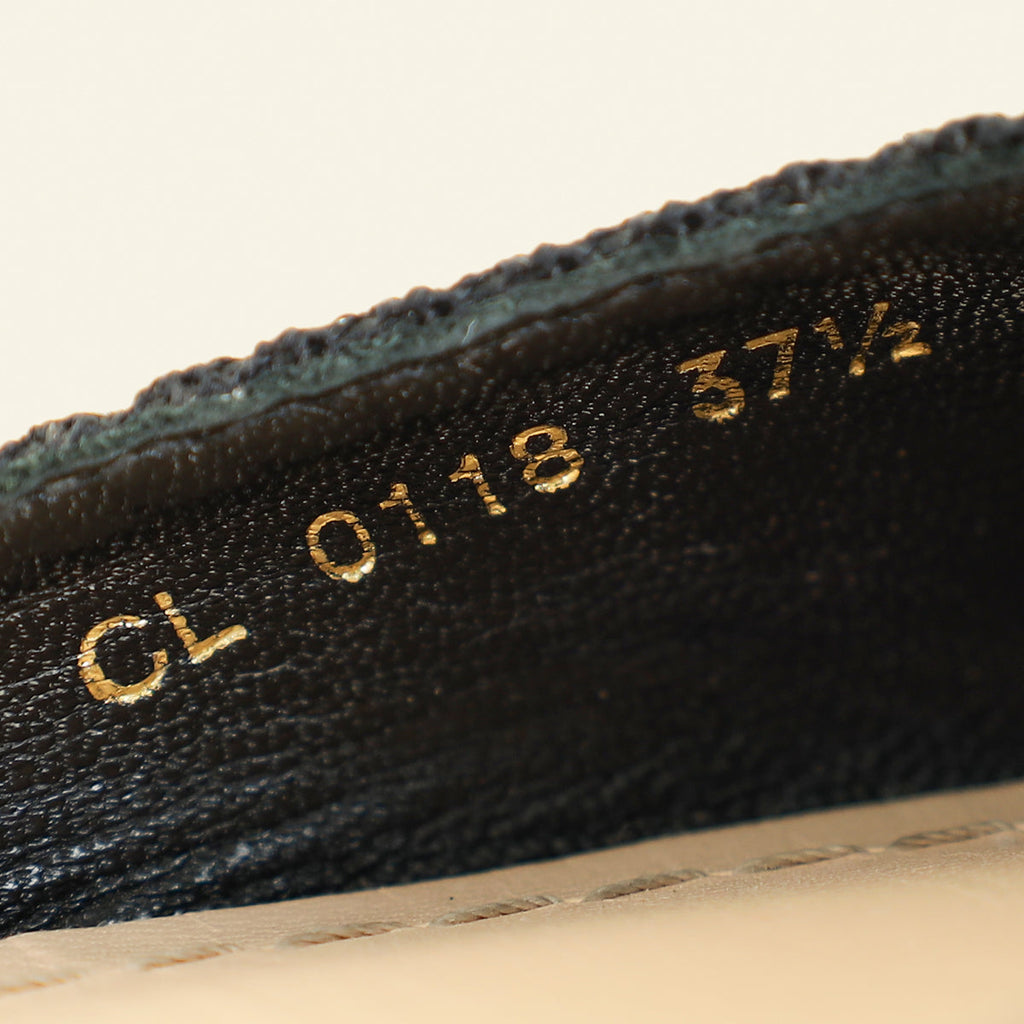 Christian Dior Black Technical Fabric J'adior IT Flat 37.5