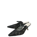 Christian Dior Black Capture Heeled Mules 37.5