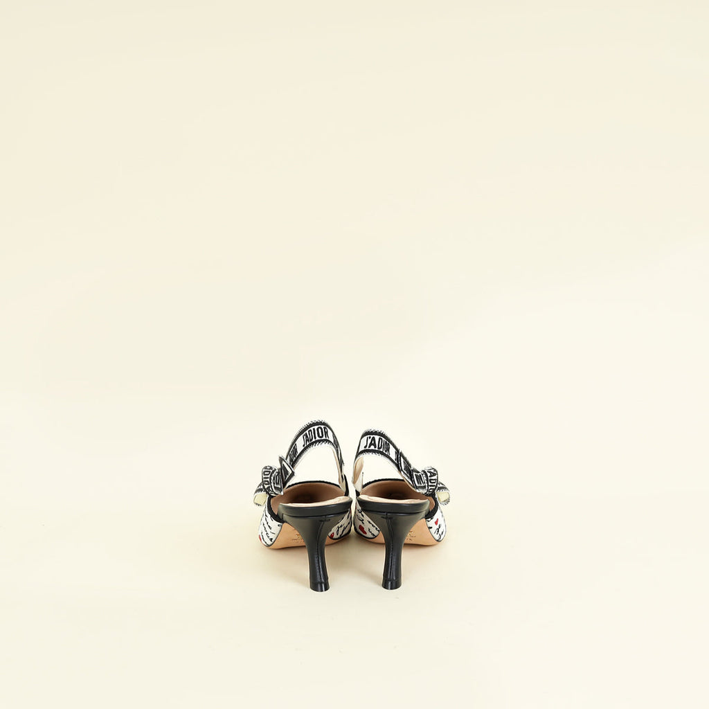 Christian Dior Bicolor Je Vous Adore J'adior Slingback Pump 37.5
