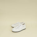Christian Dior White Embroidered Logo Walk'n'Dior Platform Sneaker 37