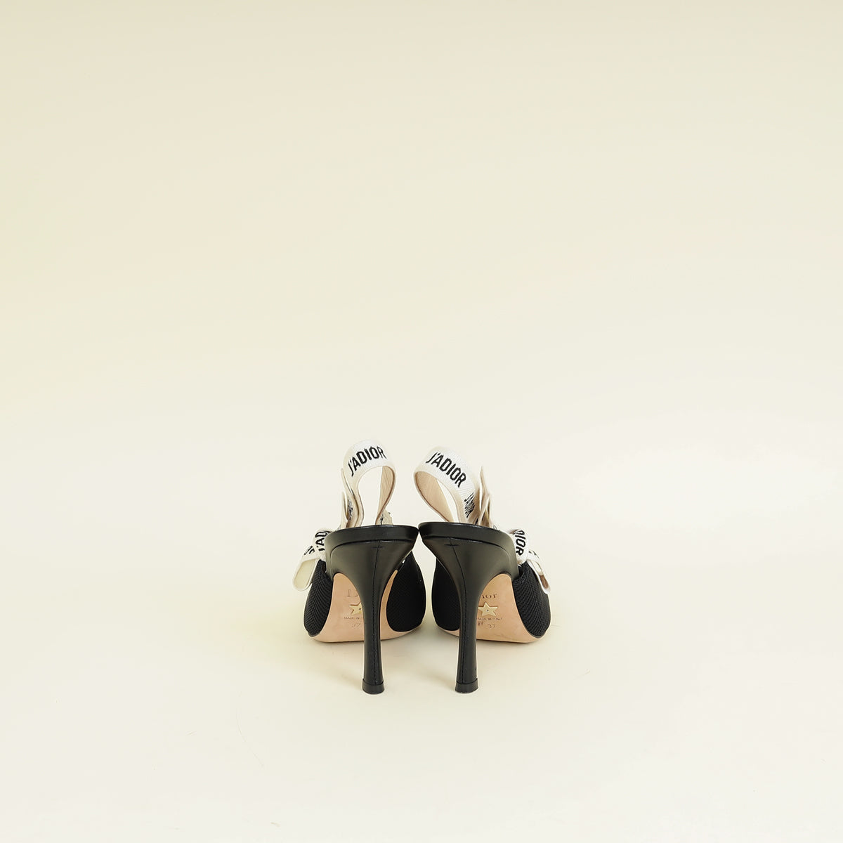 Christian Dior Black J'Adior Technical Fabric Slingback Pump 37