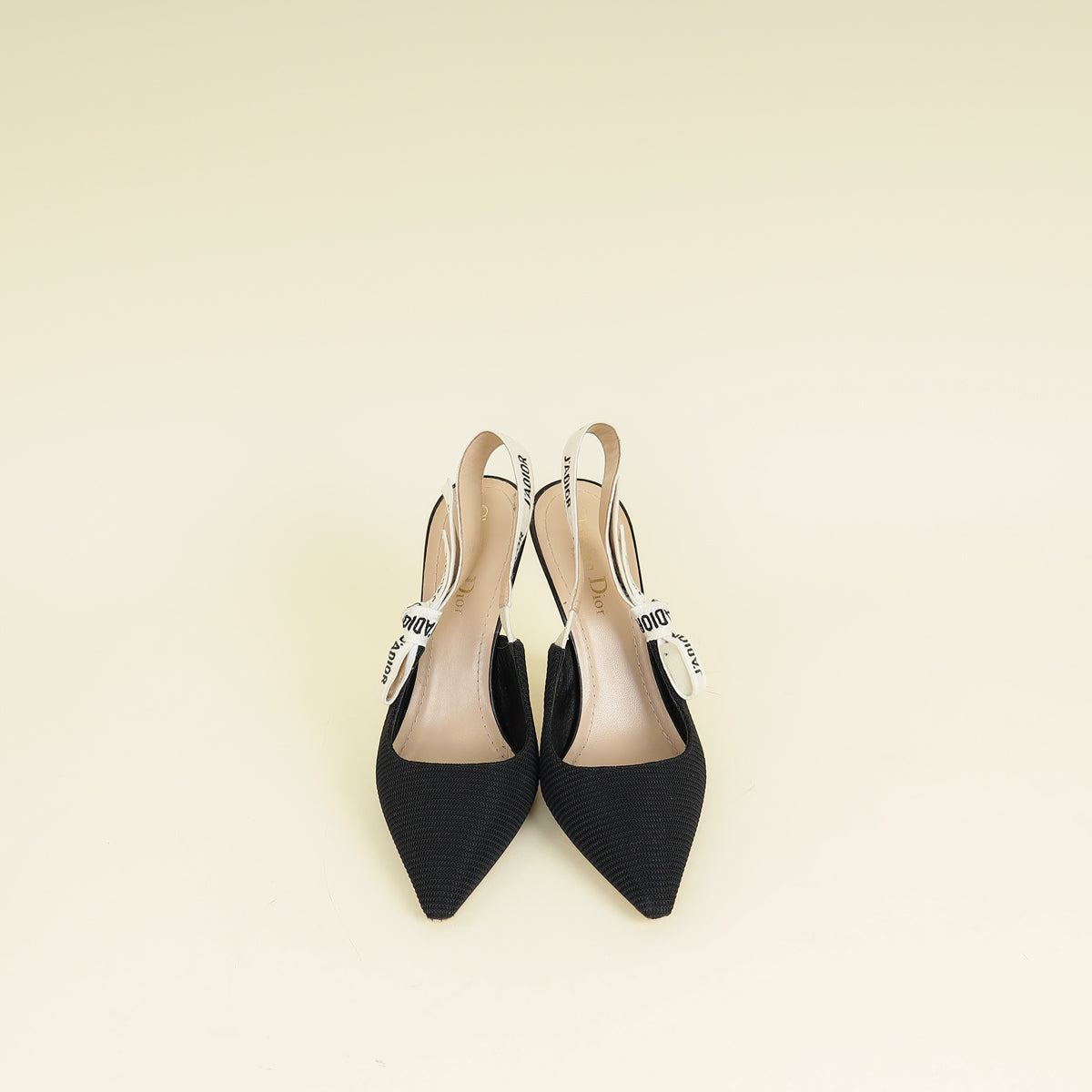Christian Dior Black J'Adior Technical Fabric Slingback Pump 37