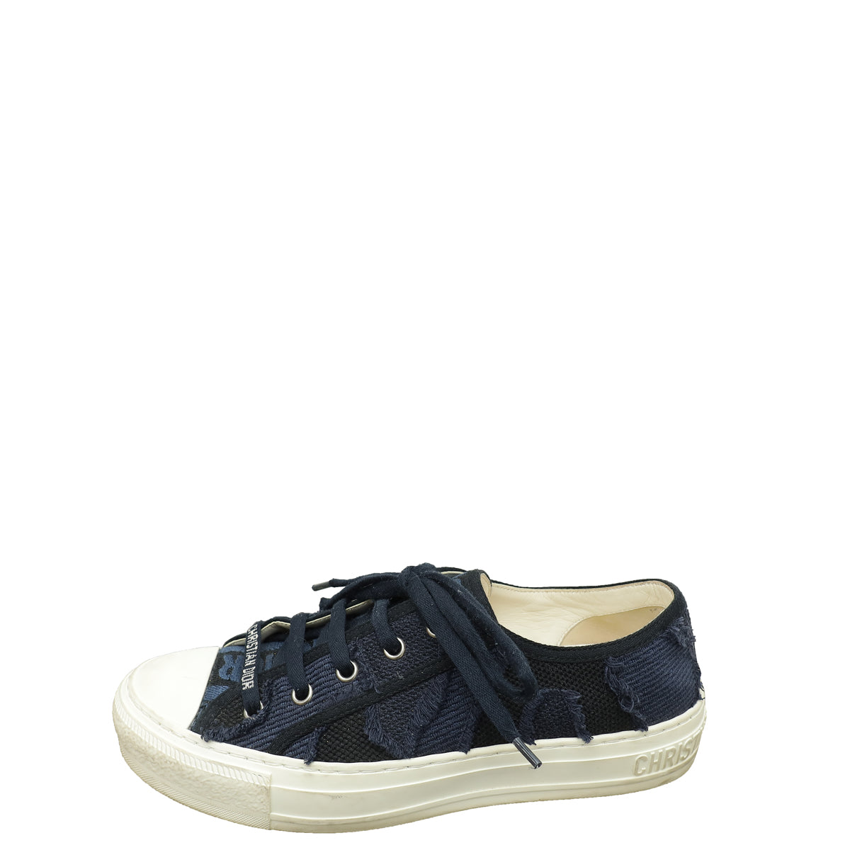 Christian Dior Deep Blue Camo Walk'n'Dior Low-Top Sneakers 37