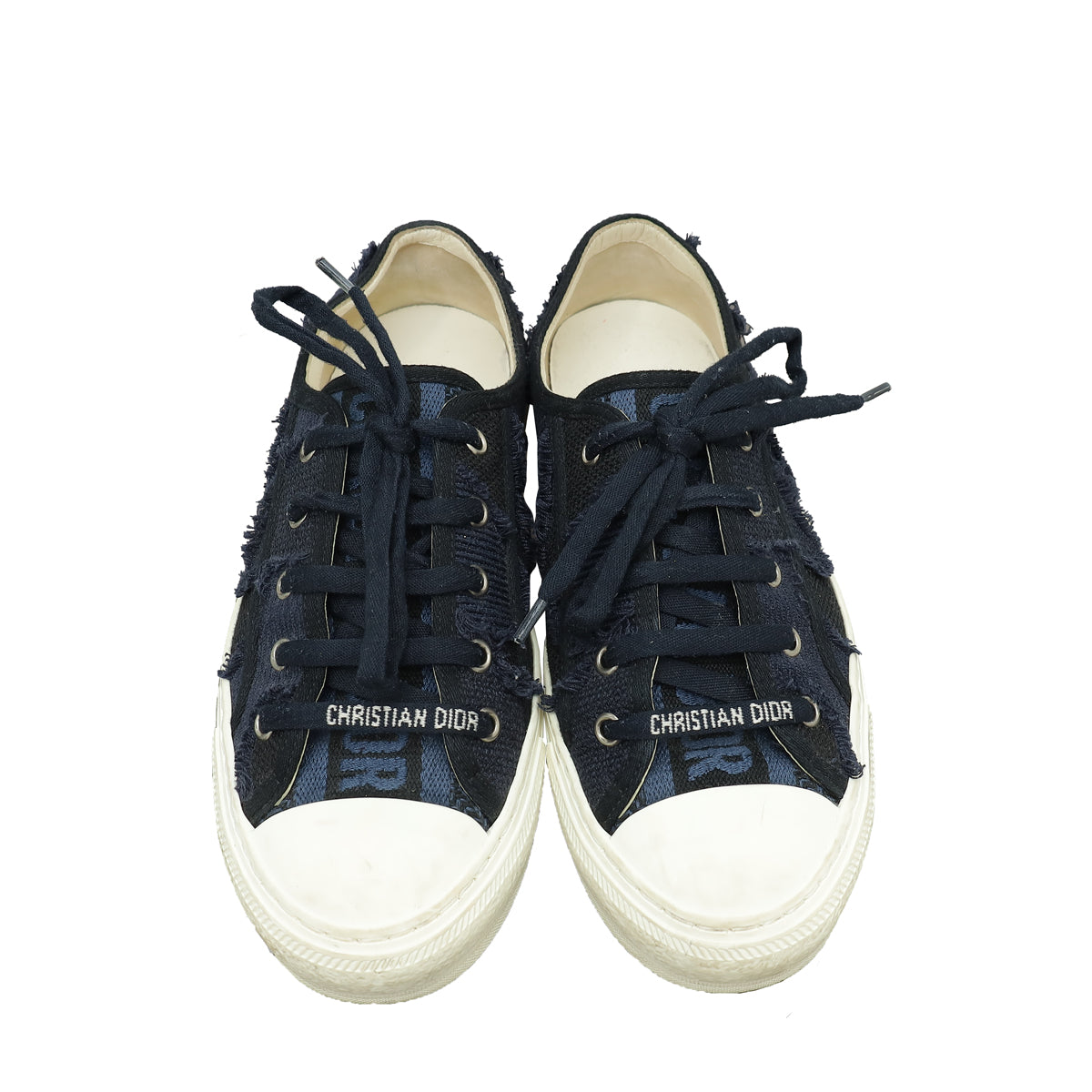 Christian Dior Deep Blue Camo Walk'n'Dior Low-Top Sneakers 37