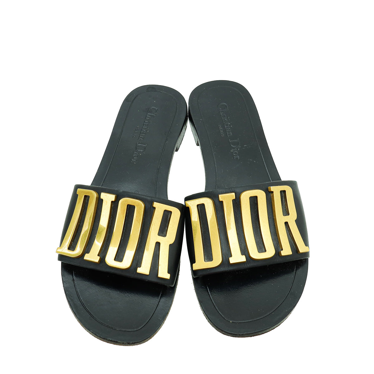Christian Dior Black Dio(r)evolution Slide Sandal 37