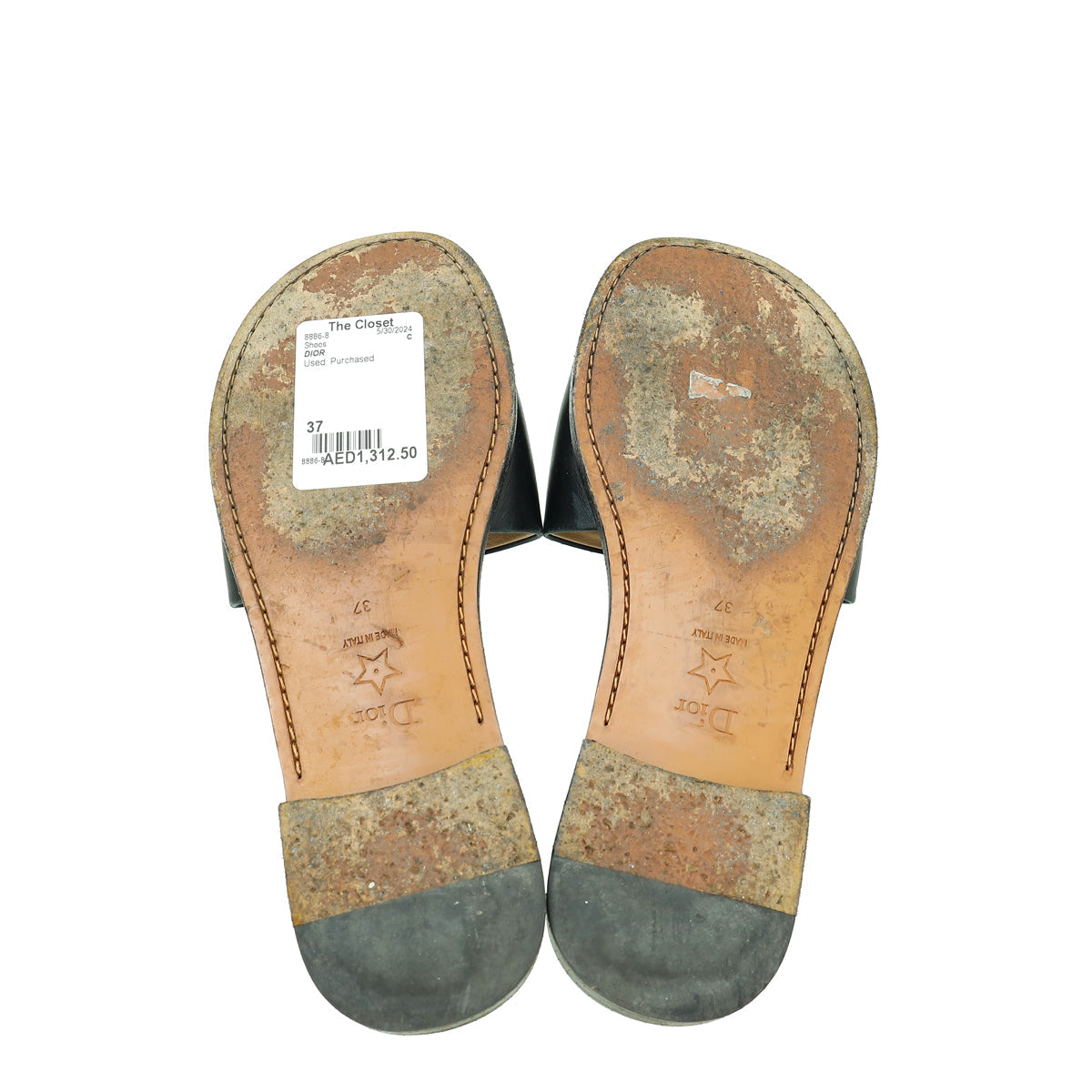 Christian Dior Black Dio(r)evolution Slide Sandal 37