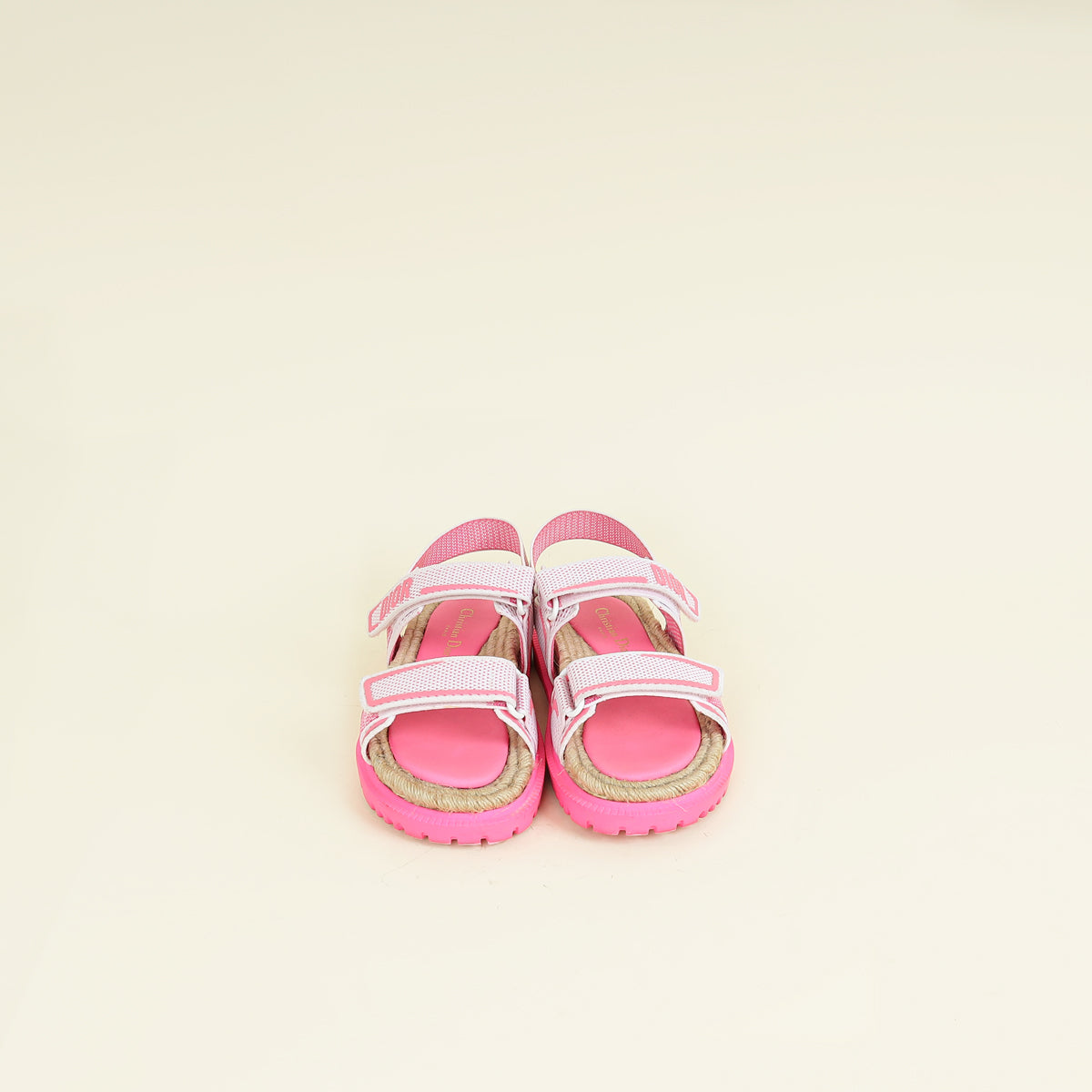 Christian Dior Bicolor Technical Mesh Rubber Dioract Sandals 37
