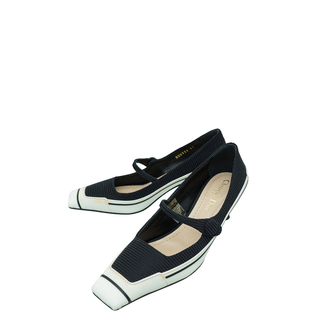 Christian Dior Bicolor Mot Mesh & Rubber Pump 37