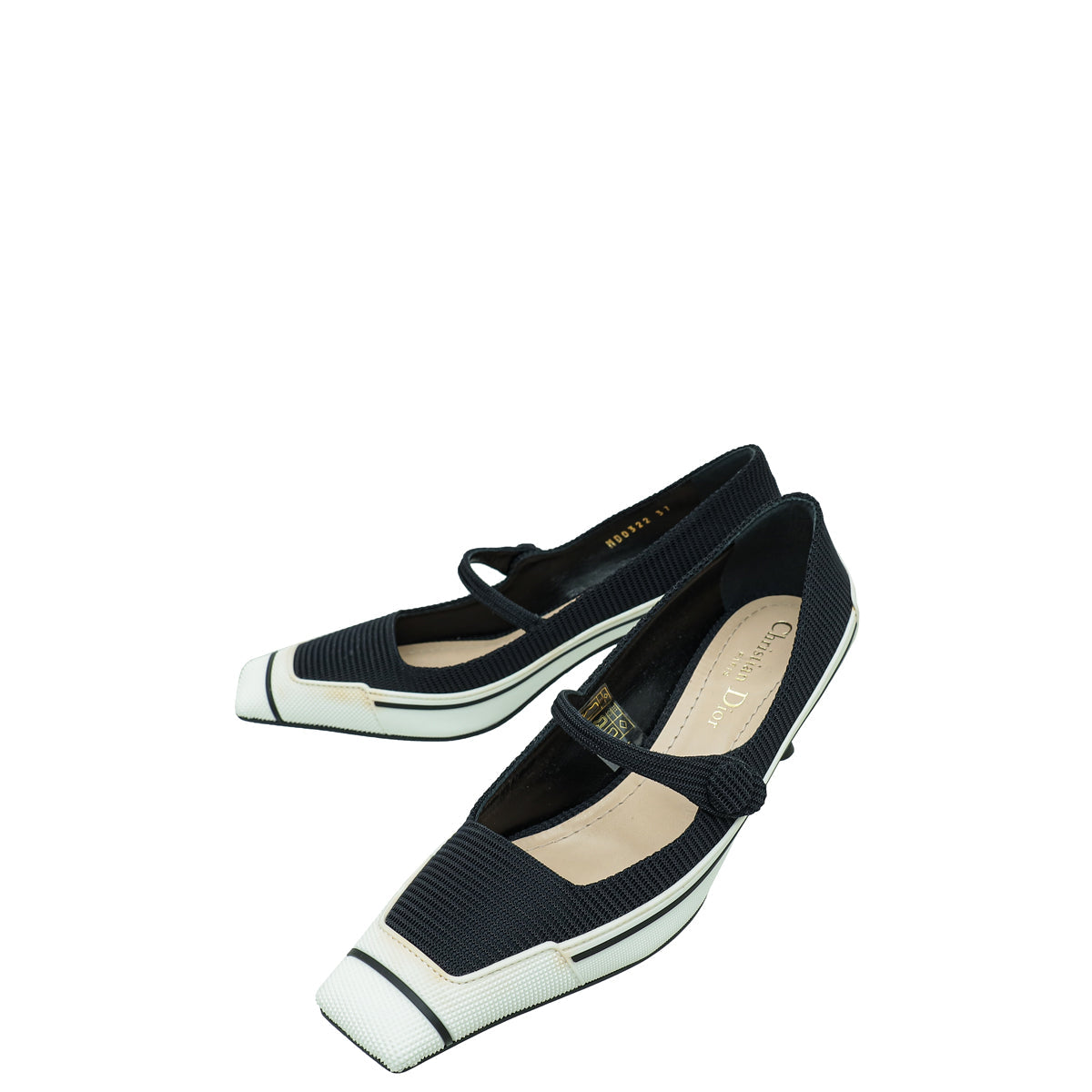 Christian Dior Bicolor Mot Mesh & Rubber Pump 37