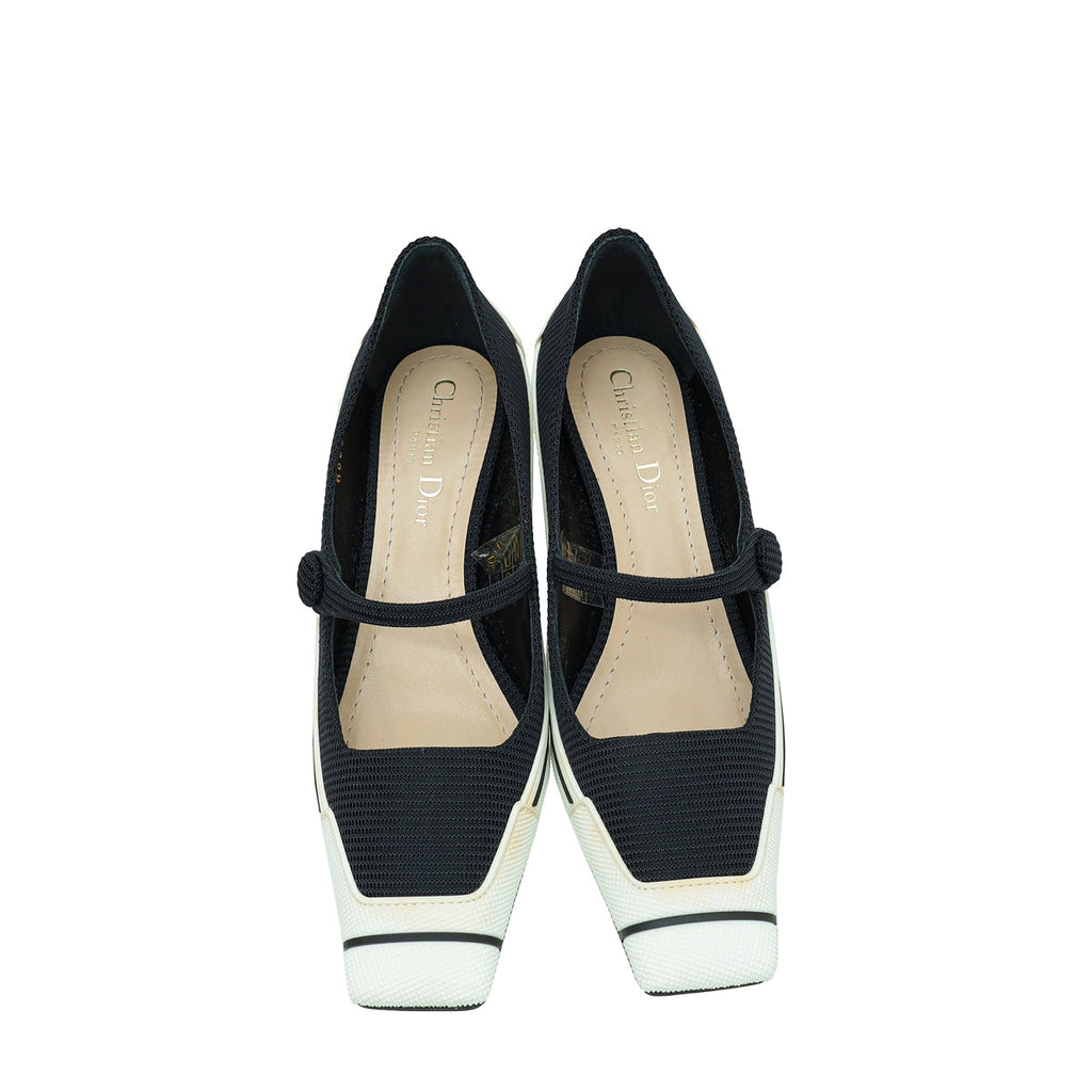 Christian Dior Bicolor Mot Mesh & Rubber Pump 37