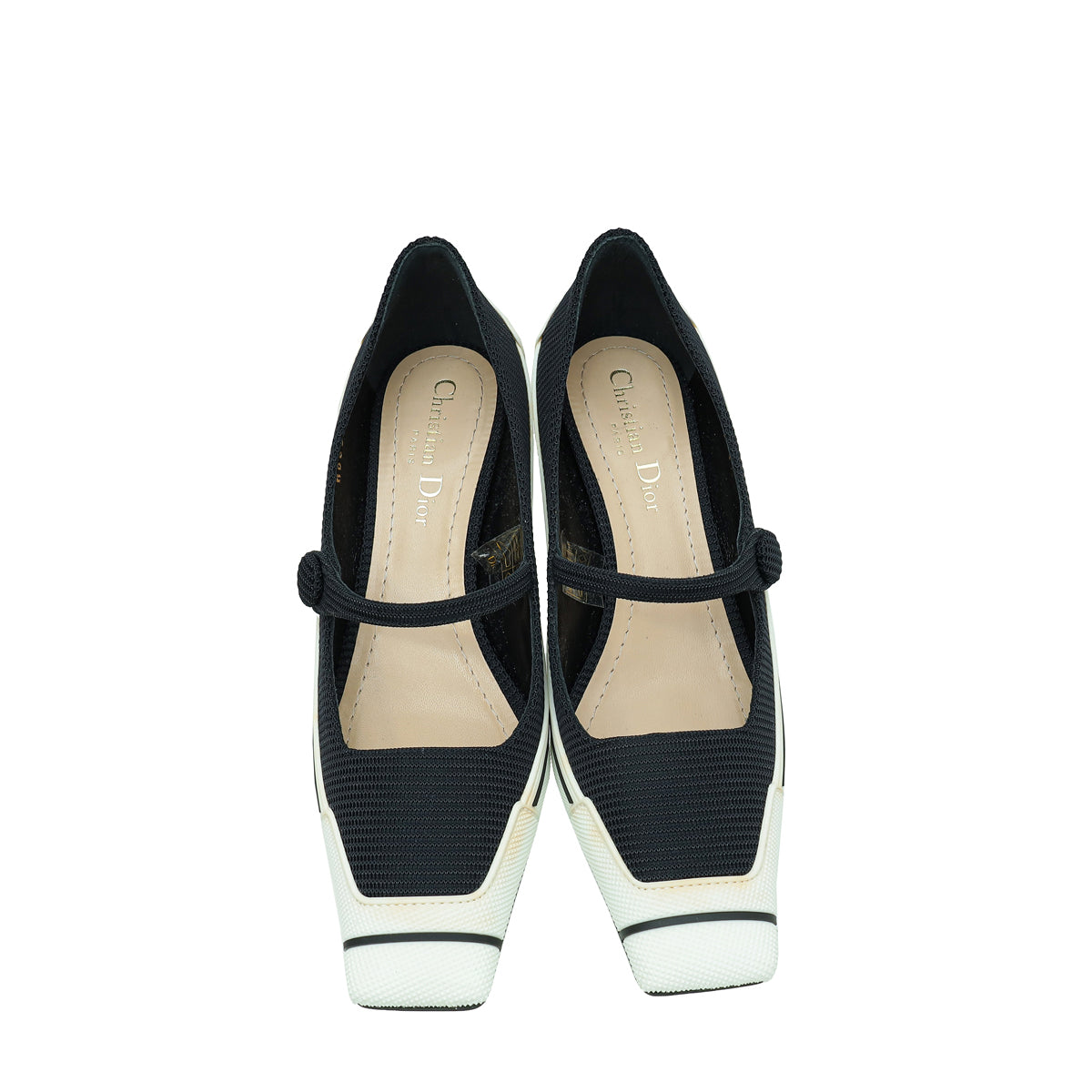 Christian Dior Bicolor Mot Mesh & Rubber Pump 37