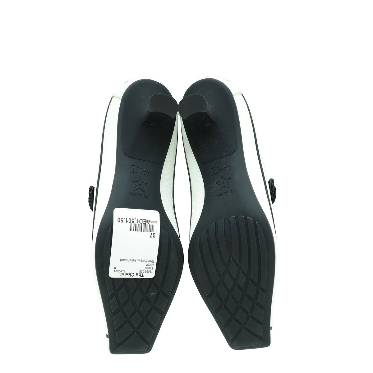 Christian Dior Bicolor Mot Mesh & Rubber Pump 37