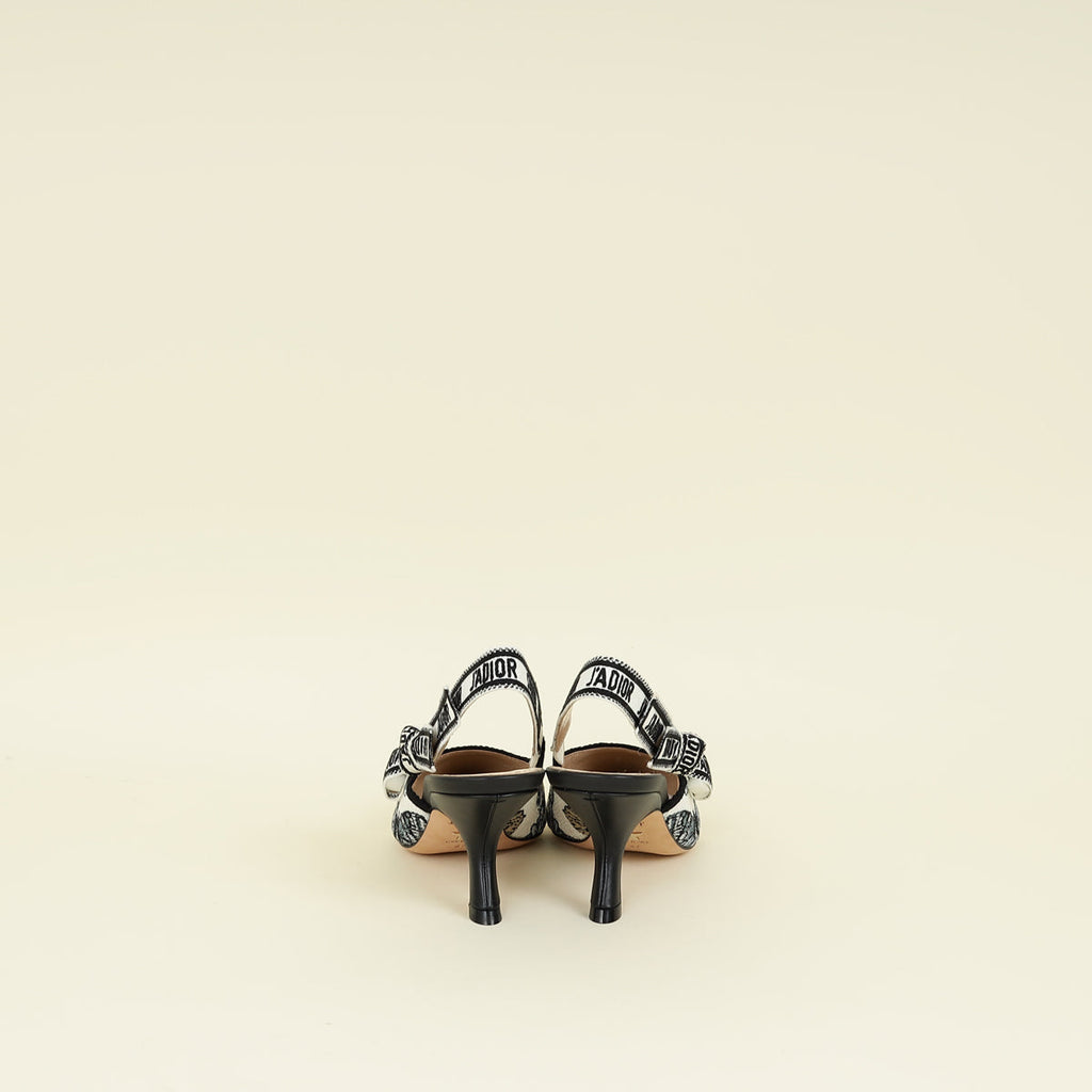 Christian Dior J'adior Butterfly Embroidered Flat Slingback 37