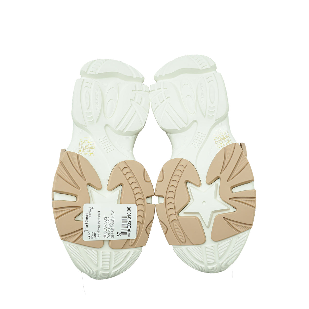 Christian Dior Nude Camouflage D-Wander Sneaker 37