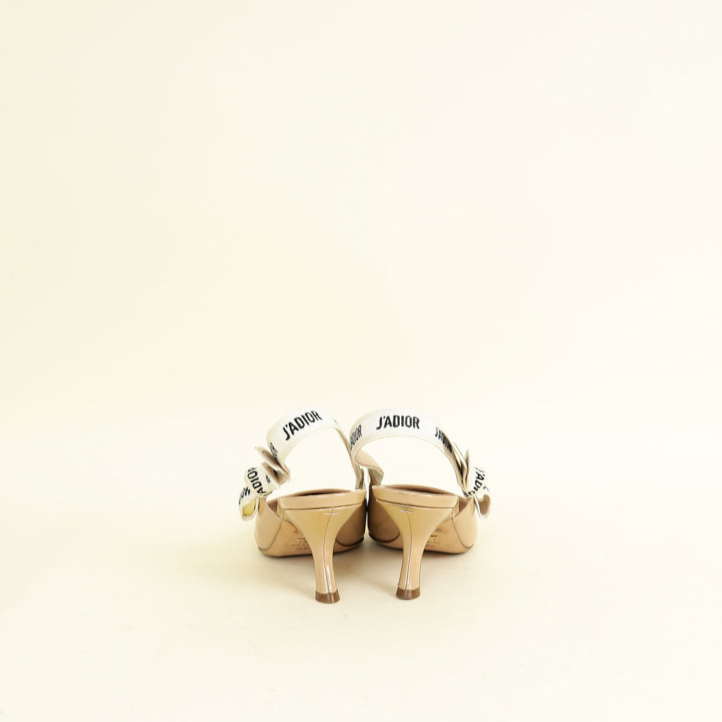 Christian Dior Nude J'adior Patent Slingback Pump 38.5