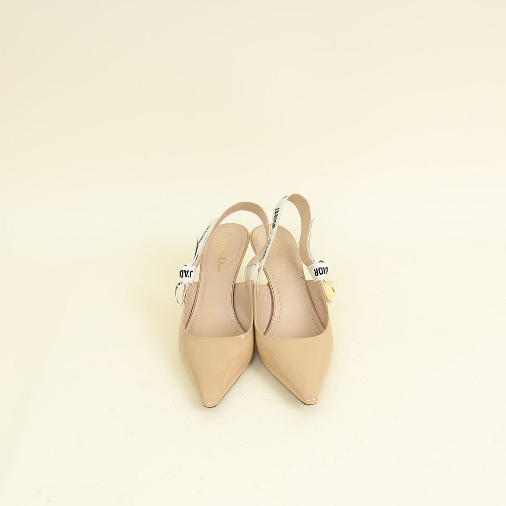 Christian Dior Nude J'adior Patent Slingback Pump 38.5