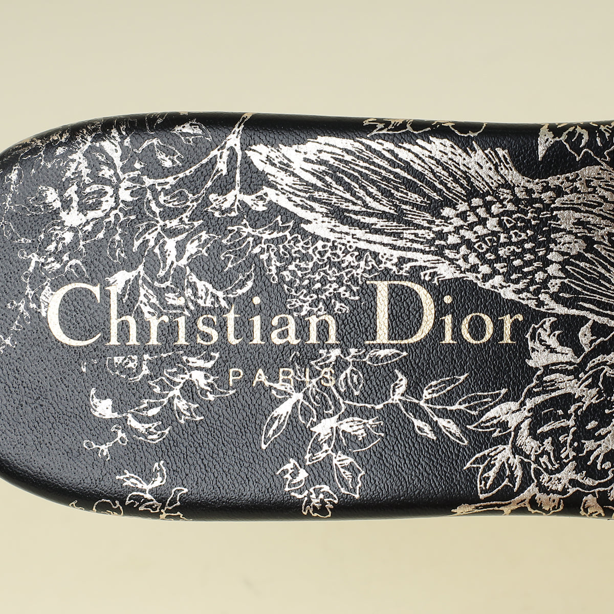 Christian Dior Bicolor JHR Lurex Embroidered Dway Sandal 38.5