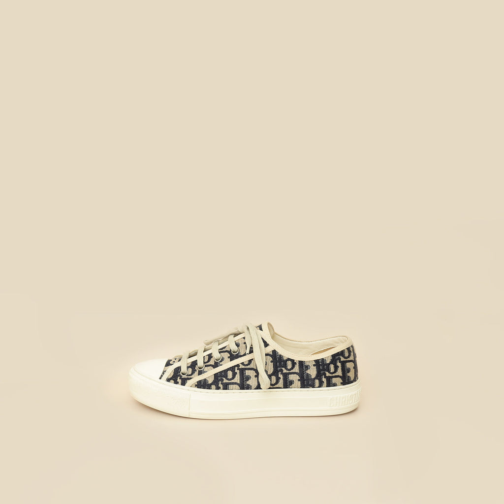 Christian Dior Navy Blue Oblique Walk'N'Dior Sneaker 38