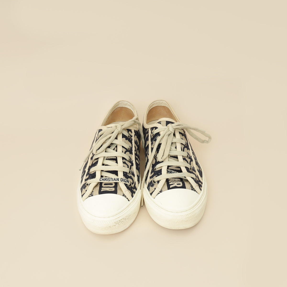 Christian Dior Navy Blue Oblique Walk'N'Dior Sneaker 38