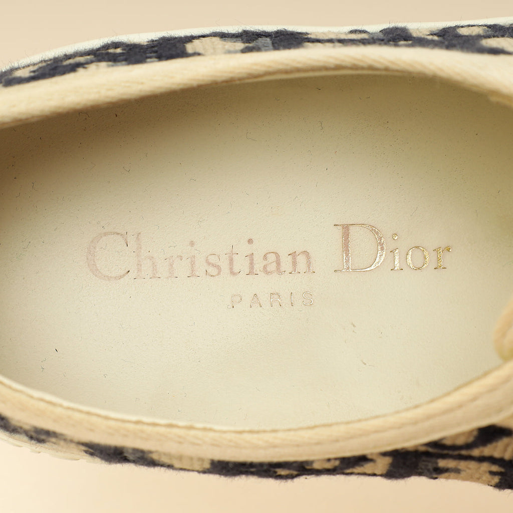 Christian Dior Navy Blue Oblique Walk'N'Dior Sneaker 38