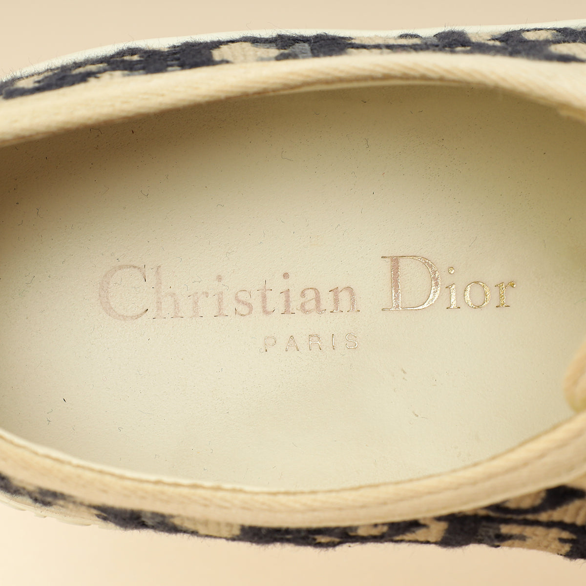 Christian Dior Navy Blue Oblique Walk'N'Dior Sneaker 38