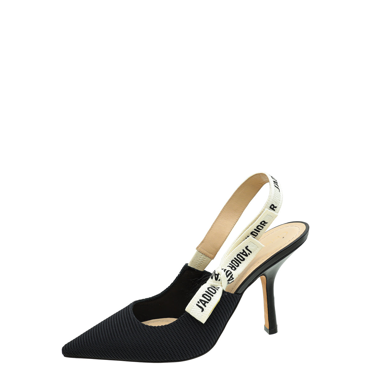 Christian Dior Black J'Adior Technical Slingback Pump 38