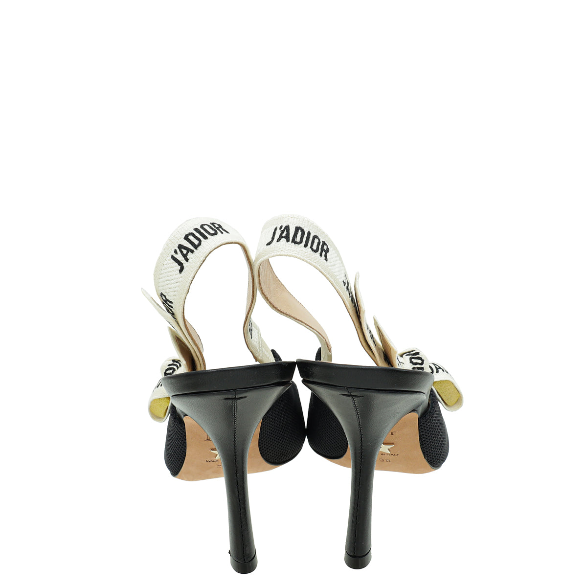 Christian Dior Black J'Adior Technical Slingback Pump 38