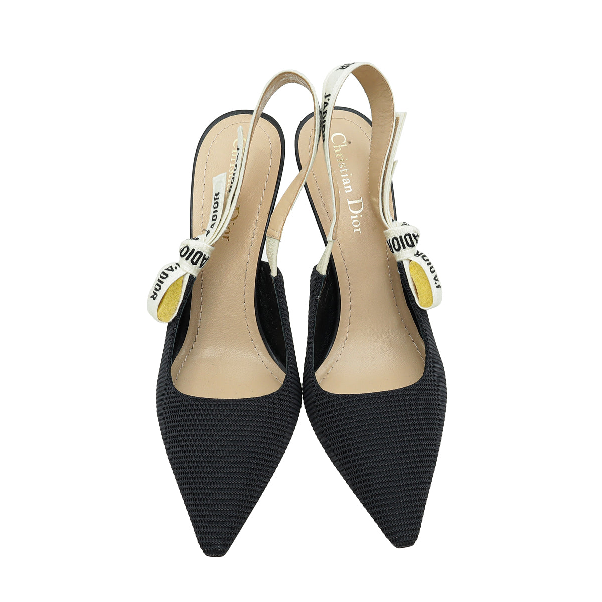 Christian Dior Black J'Adior Technical Slingback Pump 38