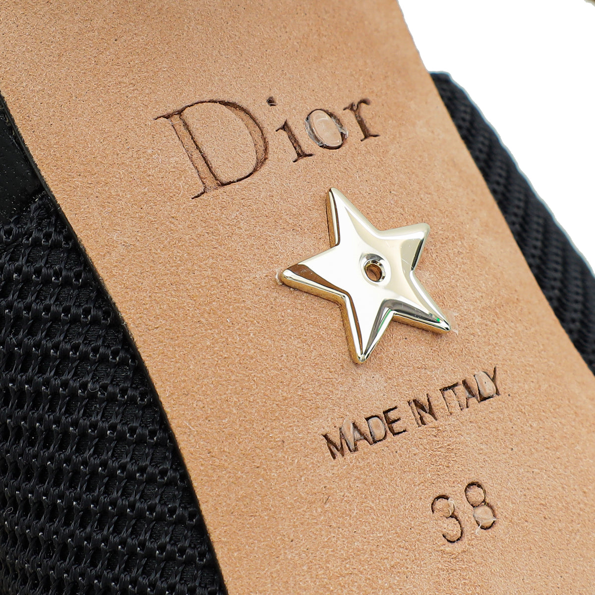 Christian Dior Black J'Adior Technical Slingback Pump 38