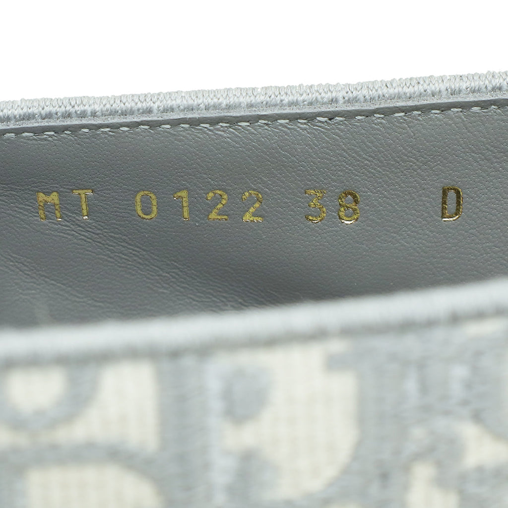 Christian Dior Bicolor Oblique Embroidered Granville Espadrille 38