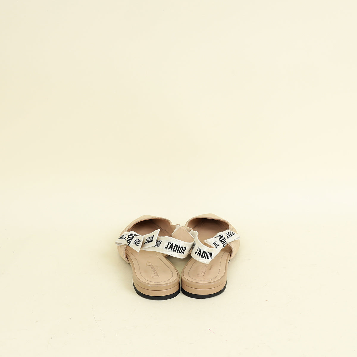 Christian Dior Beige J'adior Flat Slingback 38