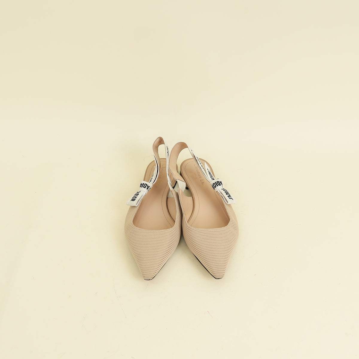 Christian Dior Beige J'adior Flat Slingback 38