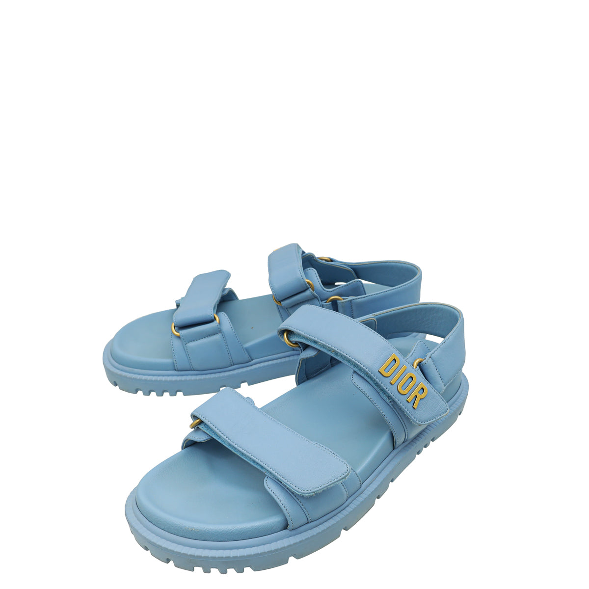 Christian Dior Cornflower Blue Dioract Sandal 38
