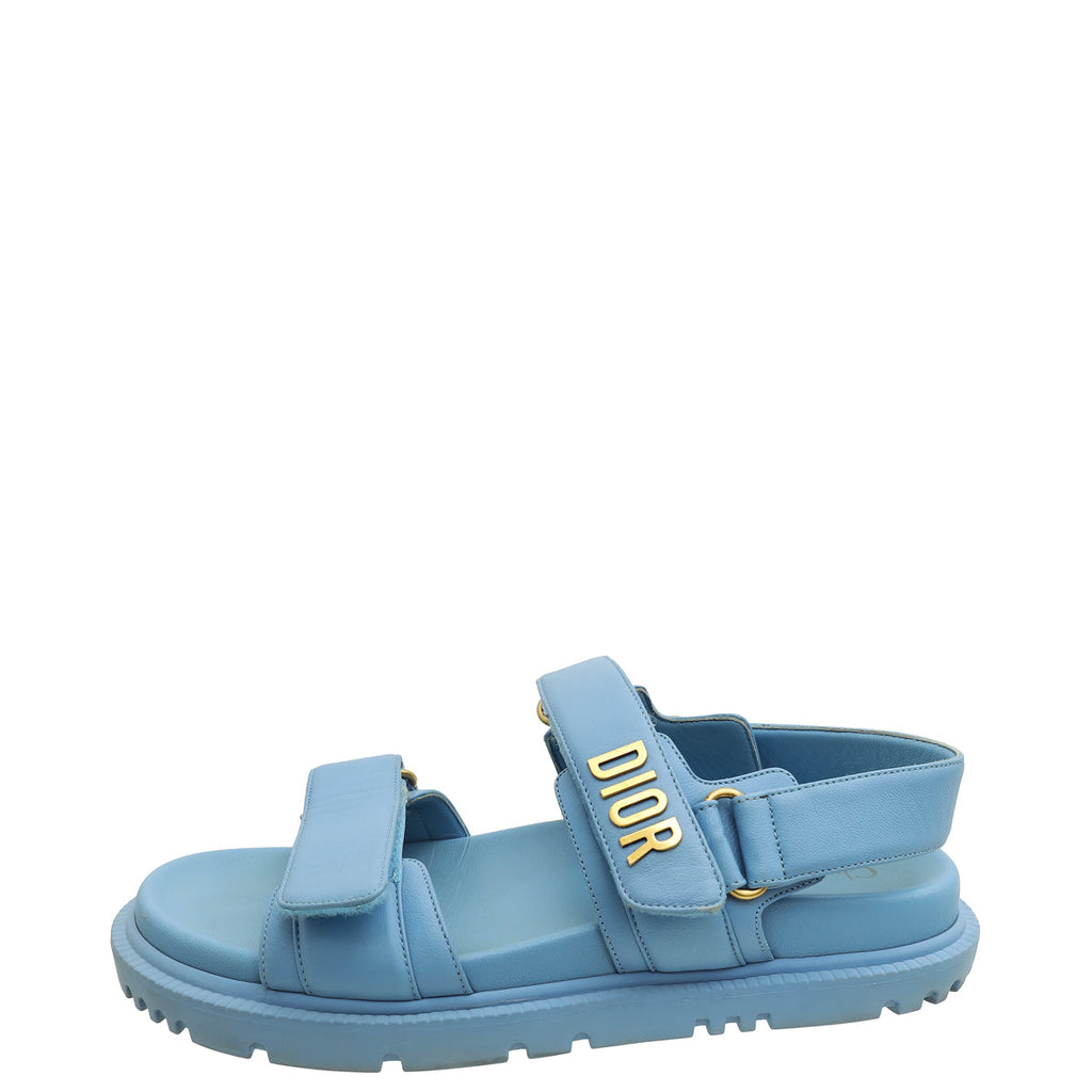 Christian Dior Cornflower Blue Dioract Sandal 38