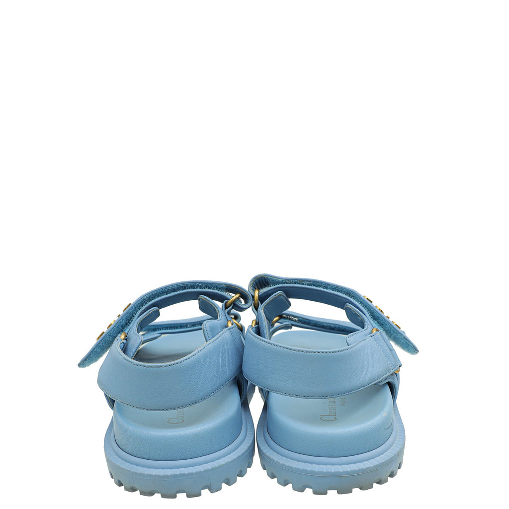 Christian Dior Cornflower Blue Dioract Sandal 38