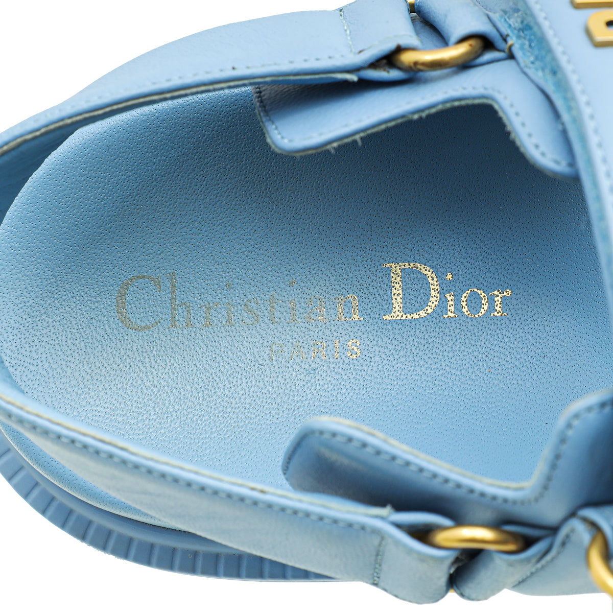 Christian Dior Cornflower Blue Dioract Sandal 38