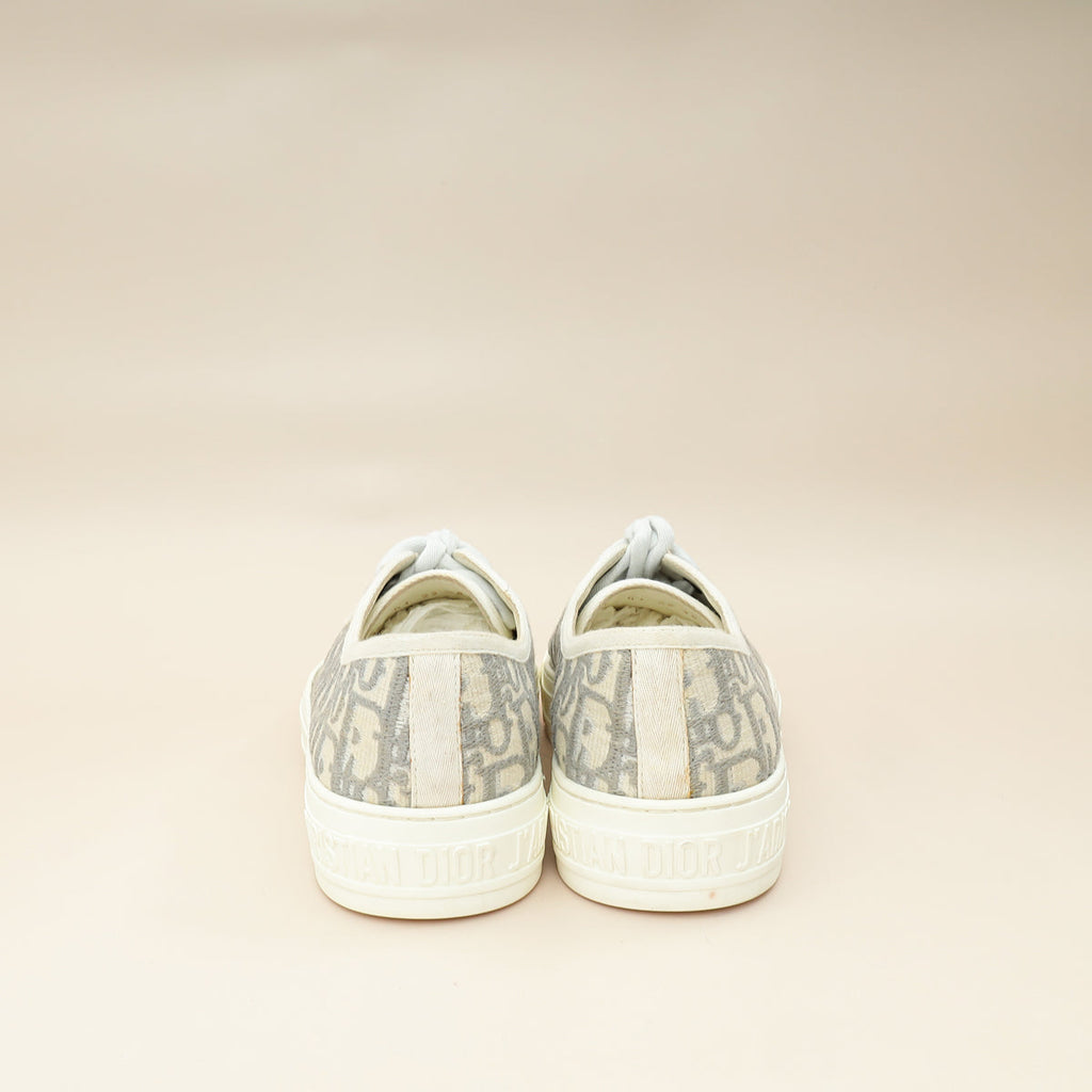Christian Dior Grey Oblique Walk'N'Dior Sneaker 38