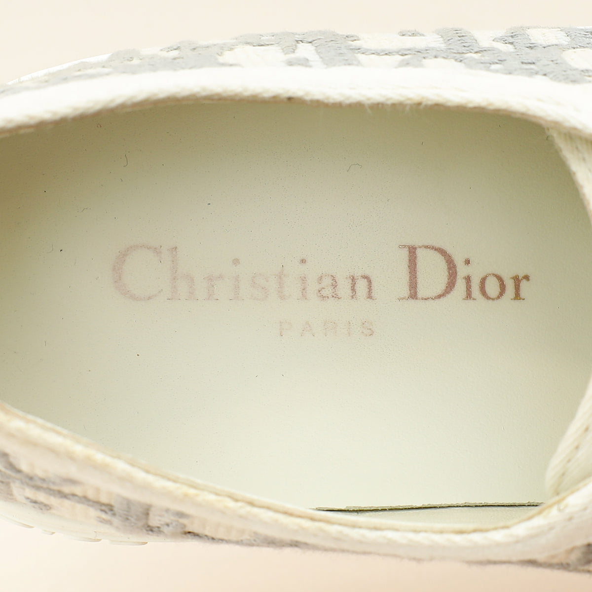 Christian Dior Grey Oblique Walk'N'Dior Sneaker 38