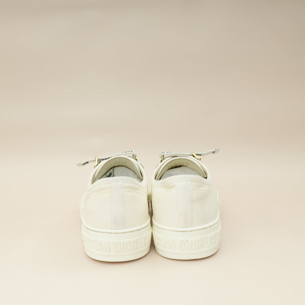 Christian Dior Milk White Walk'n'Dior Low Top Sneaker 38
