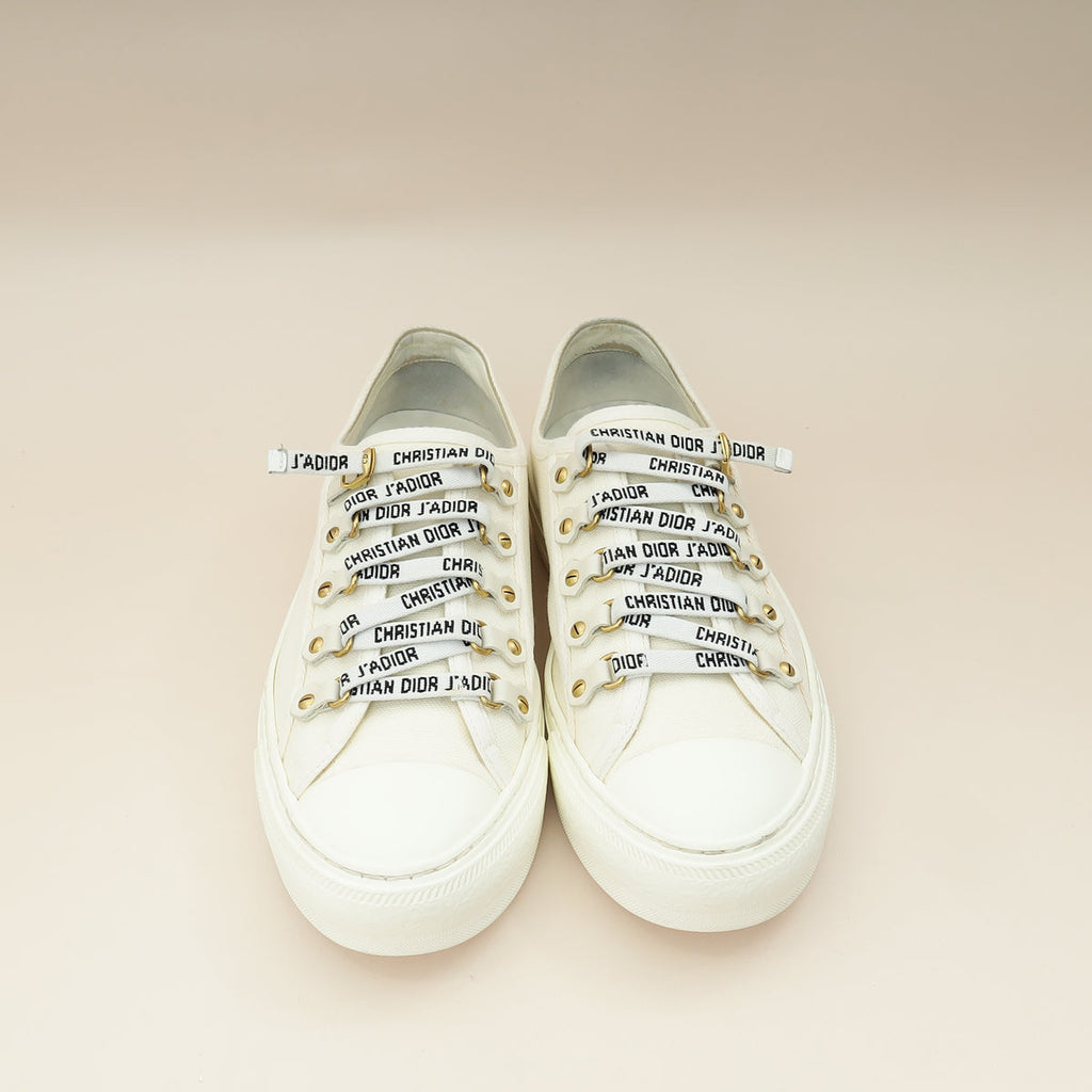 Christian Dior Milk White Walk'n'Dior Low Top Sneaker 38