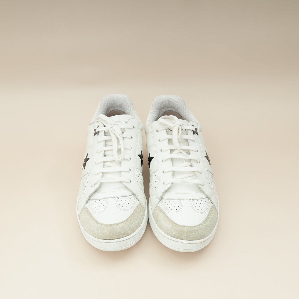 Christian Dior White CD Star Trainer Sneaker 38