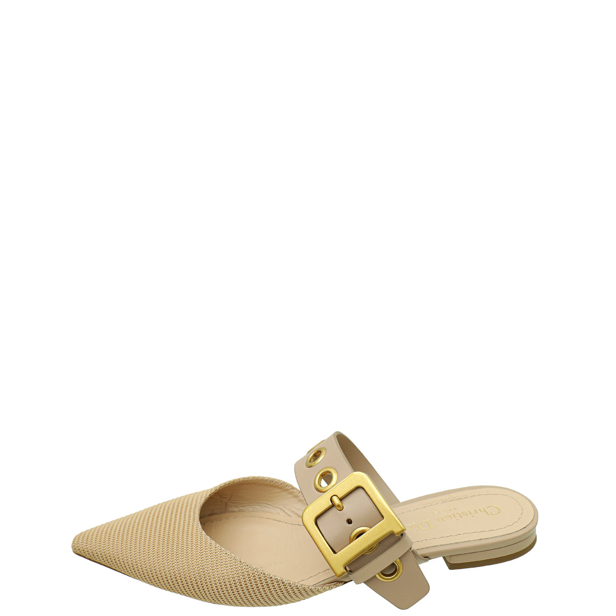 Christian Dior Nude D-Dior Flat Mule 38