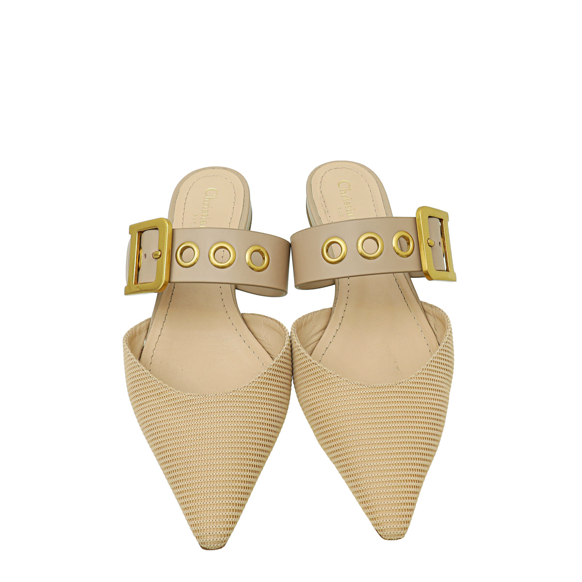 Christian Dior Nude D-Dior Flat Mule 38