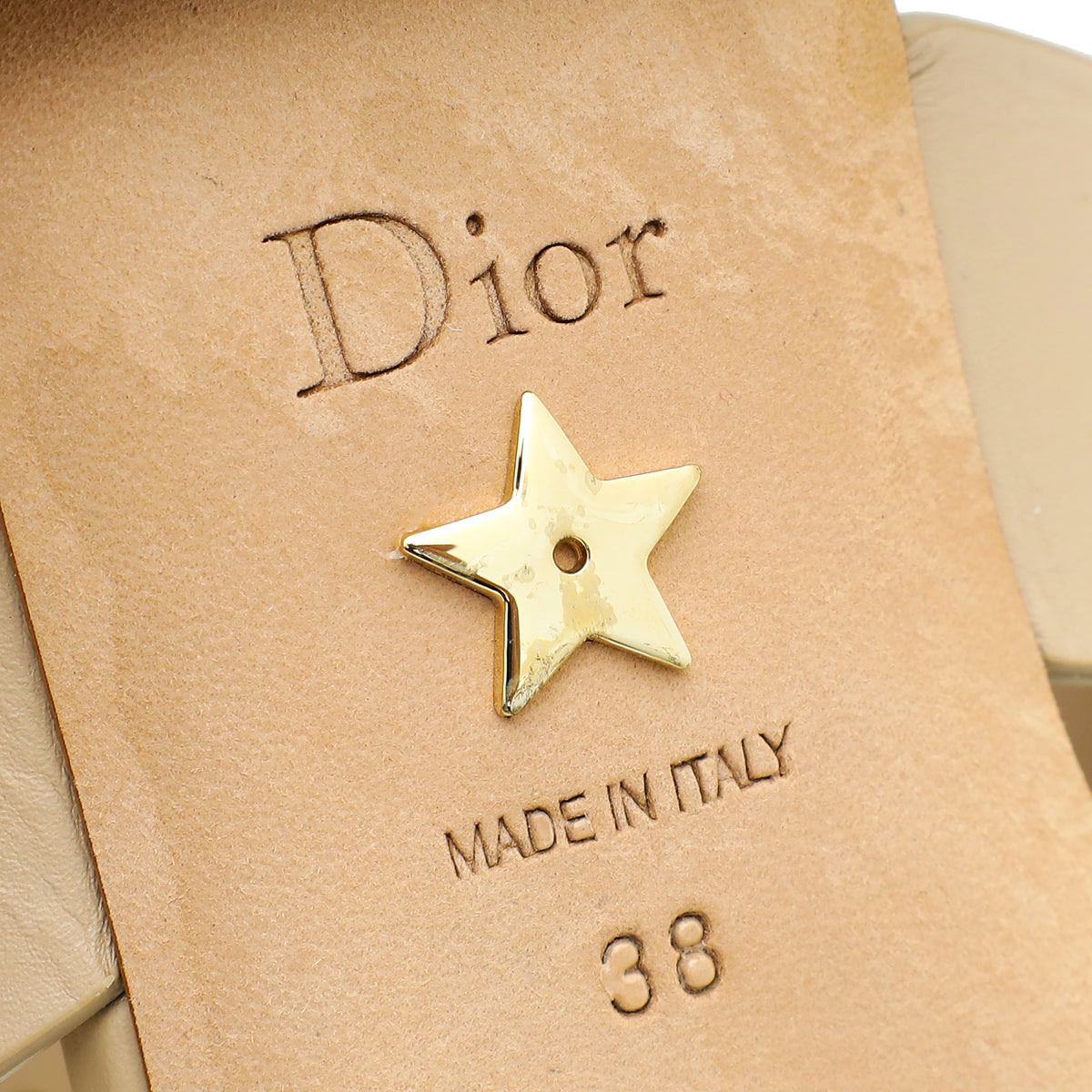 Christian Dior Nude D-Dior Flat Mule 38